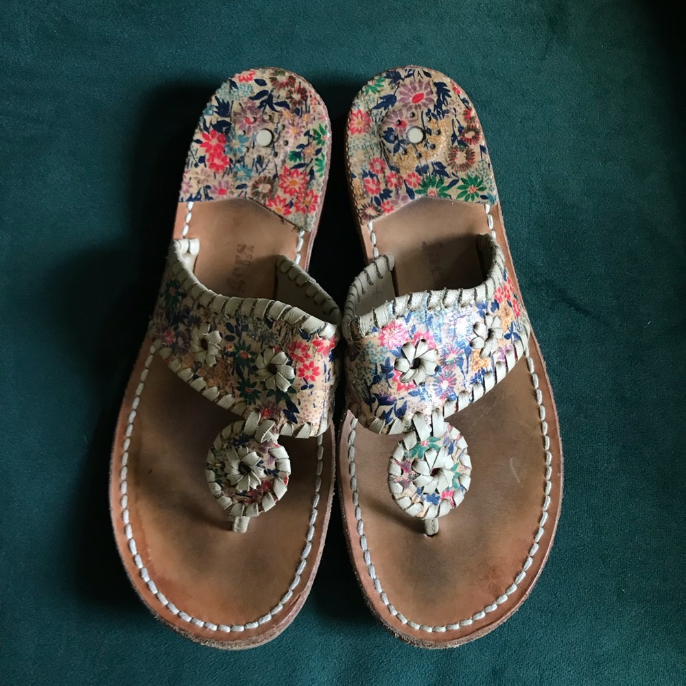 Jack Rogers Sandals - Multicolor Floral
